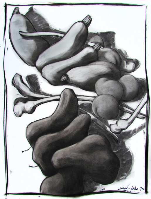 Composition w/ Bones – Falling, 2013
