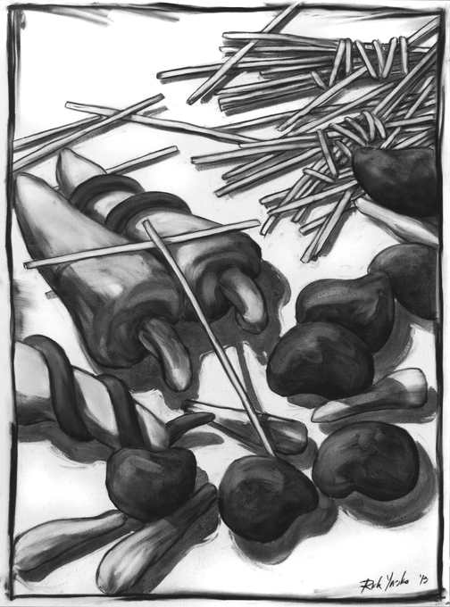 Sm Composition w/ Sticks – Bound, 2013
