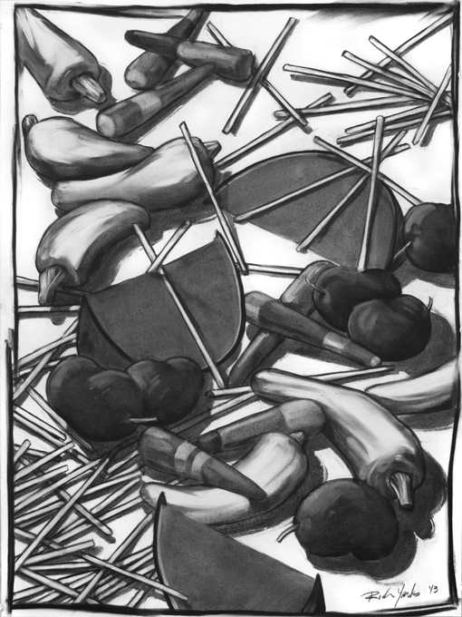 Sm Composition w/ Sticks – Loose, 2013